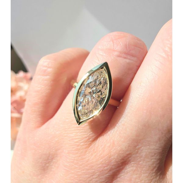 2.50ct Marquise Cut Lab Grown Diamond Ring Image 2 Victoria Jewellers REGINA, SK