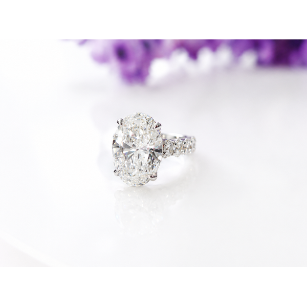 10.52ct Oval Brilliant Cut Lab Grown Diamond Ring Image 2 Victoria Jewellers REGINA, SK