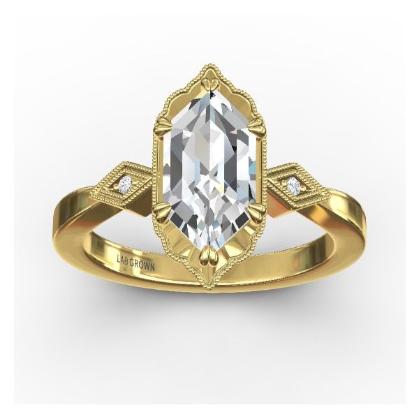 2.00 Hexagonal Lab Grown Diamond Ring Image 2 Victoria Jewellers REGINA, SK
