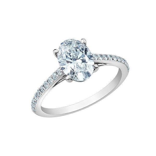 1.03ct Oval Brilliant Cut Lab Grown Diamond Ring Image 3 Victoria Jewellers REGINA, SK