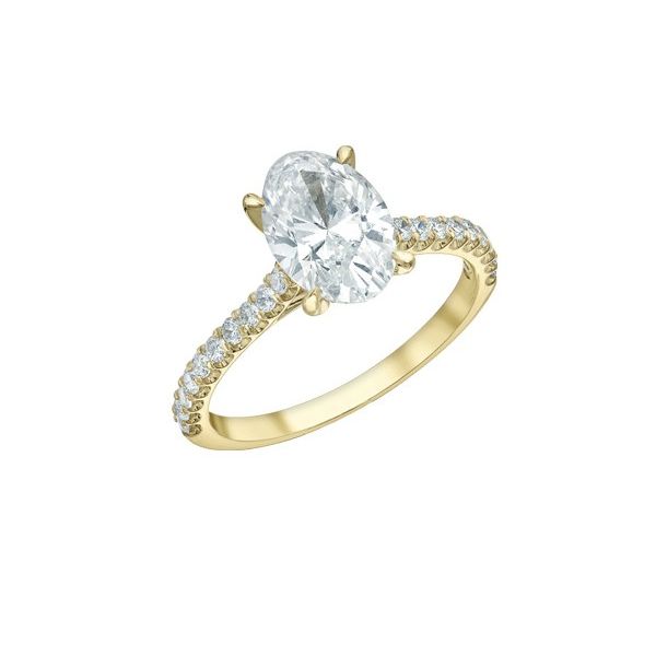 2.04ct Oval Brilliant Cut Lab Grown Diamond Ring Image 2 Victoria Jewellers REGINA, SK