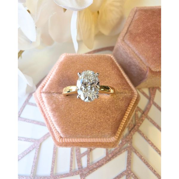 1.54ct Oval Brilliant Cut Lab Grown Diamond Ring Image 4 Victoria Jewellers REGINA, SK