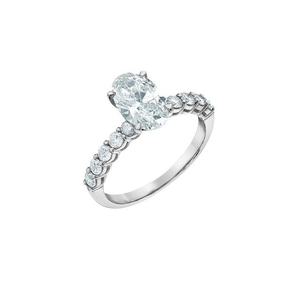 1.50ct Oval Brilliant Cut Lab Grown Diamond Ring Image 2 Victoria Jewellers REGINA, SK