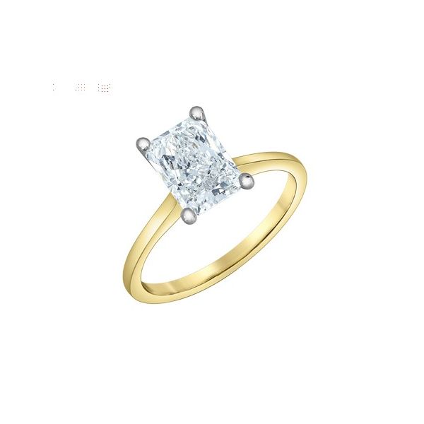 2.10ct Radiant Cut Lab Grown Diamond Ring Image 2 Victoria Jewellers REGINA, SK