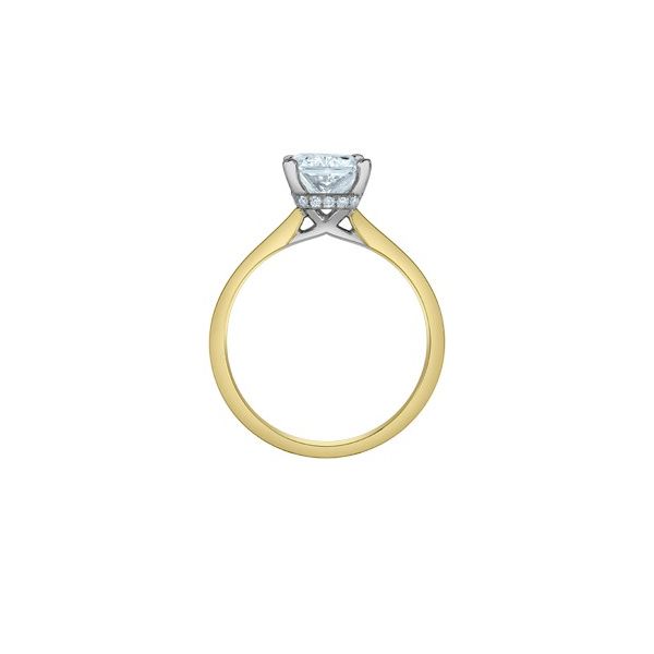 2.10ct Radiant Cut Lab Grown Diamond Ring Image 3 Victoria Jewellers REGINA, SK