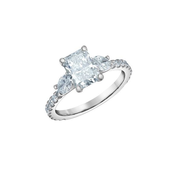 1.00ct Radiant Cut Lab Grown Diamond Ring Image 2 Victoria Jewellers REGINA, SK