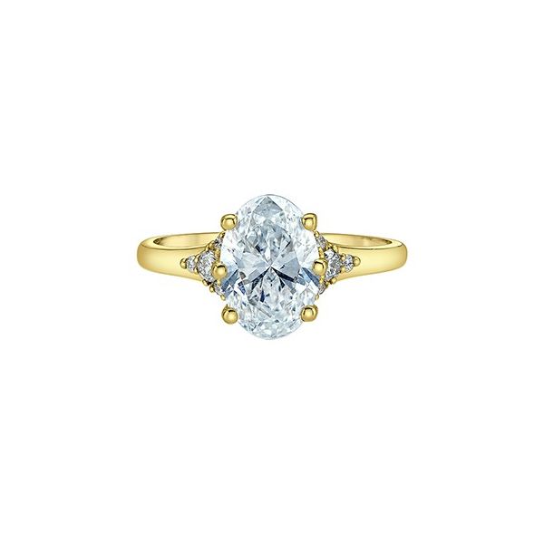 2.06ct Oval Brilliant Cut Lab Grown Diamond Ring Image 3 Victoria Jewellers REGINA, SK