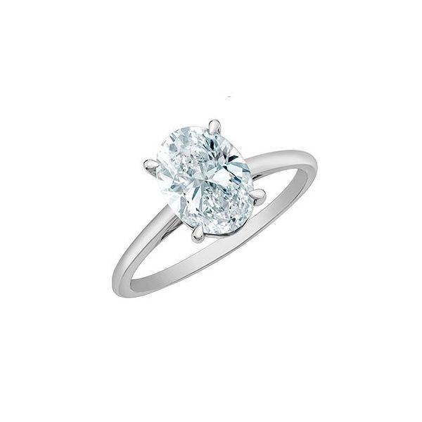1.58ct Oval Brilliant Cut Lab Grown Diamond Ring Image 3 Victoria Jewellers REGINA, SK