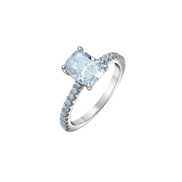 2.09ct Elongated Cushion Cut Lab Grown Diamond Ring Victoria Jewellers REGINA, SK