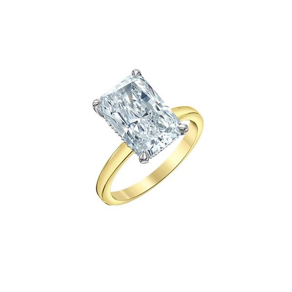 4.0ct Radiant Cut Lab Grown Diamond Ring Image 2 Victoria Jewellers REGINA, SK