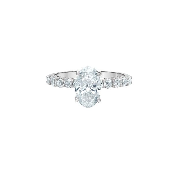 3.01ct Oval Brilliant Cut Lab Grown Diamond Ring Image 3 Victoria Jewellers REGINA, SK