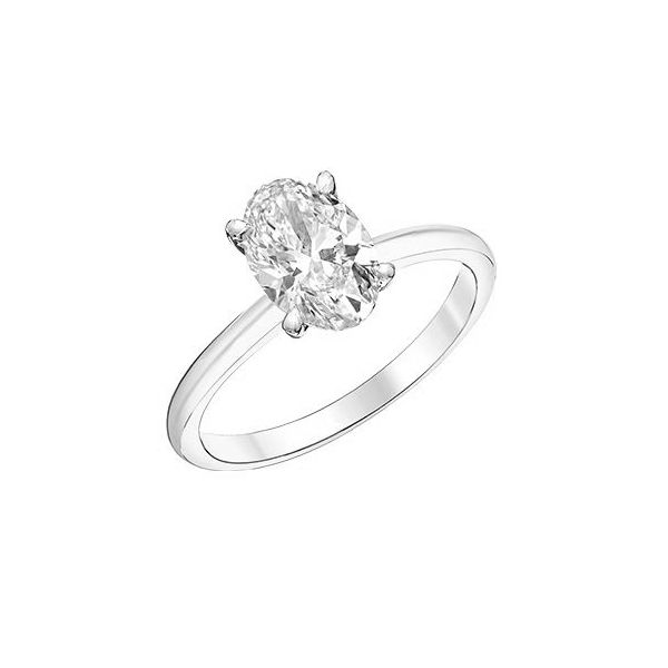 1.52ct Oval Brilliant Cut Lab Grown Diamond Ring Image 3 Victoria Jewellers REGINA, SK