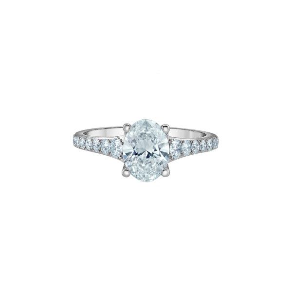 Platinum 2.03ct Oval Brilliant Cut Lab Grown Diamond Ring Victoria Jewellers REGINA, SK