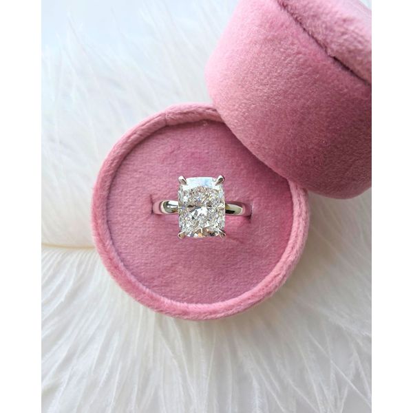 3.06ct Elongated Cushion Cut Lab Grown Diamond Ring Victoria Jewellers REGINA, SK