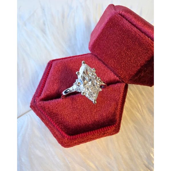 Platinum 2.50ct Marquise Cut Lab Grown Diamond Ring Image 4 Victoria Jewellers REGINA, SK