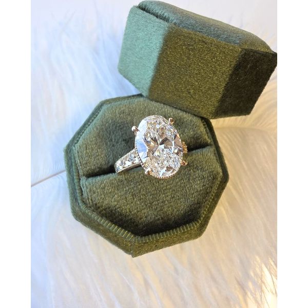 5.04ct Oval Brilliant Cut Lab Grown Diamond Ring Image 4 Victoria Jewellers REGINA, SK