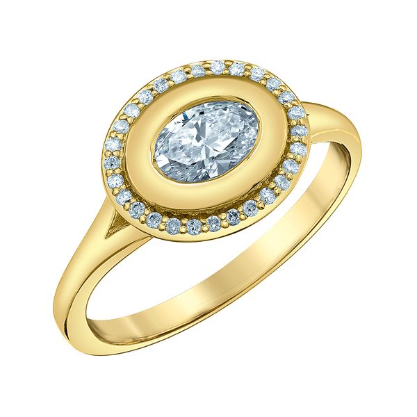 0.50ct Oval Brilliant Cut Lab Grown Diamond Ring Victoria Jewellers REGINA, SK