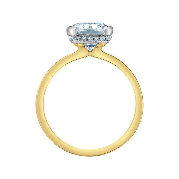 3.05ct Elongated Cushion Cut Lab Grown Diamond Ring Image 2 Victoria Jewellers REGINA, SK