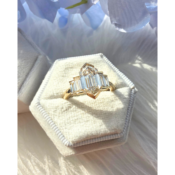 2.54ct Elongated Hexagon Cut Lab Grown Diamond Ring Victoria Jewellers REGINA, SK