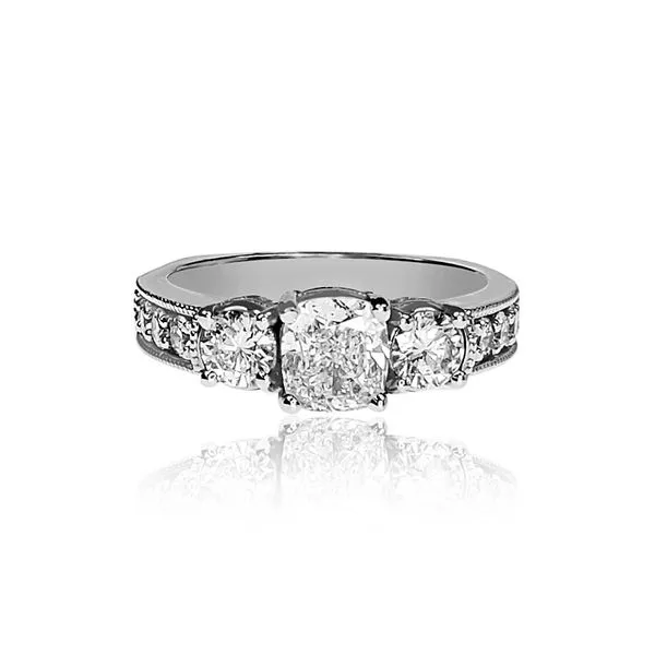 1.0ct Cushion Cut Natural Diamond Ring Victoria Jewellers REGINA, SK