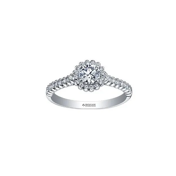 Maple Leaf Canadian Diamond Engagement Ring Victoria Jewellers REGINA, SK