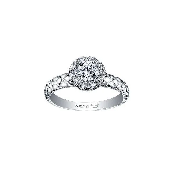 Maple Leaf Canadian Diamond Engagement Ring Victoria Jewellers REGINA, SK