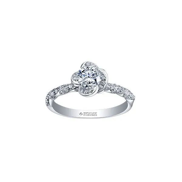 Maple Leaf Canadian Diamond Engagement Ring 001 100 00671 Victoria Jewellers REGINA SK