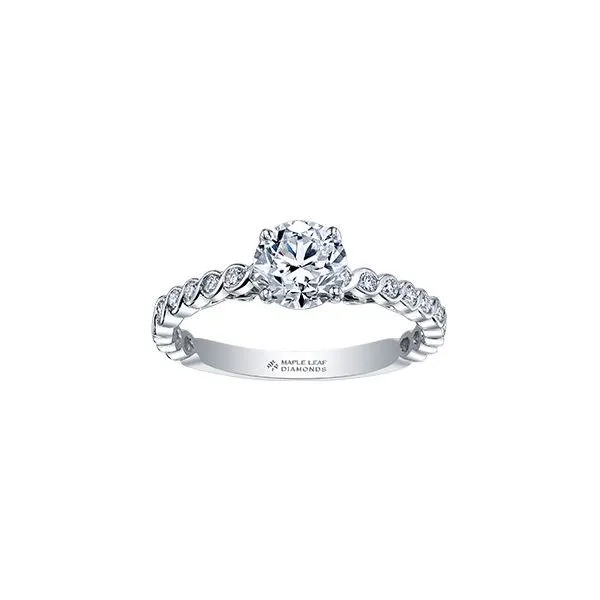 Maple Leaf Canadian Diamond Engagement Ring Victoria Jewellers REGINA, SK