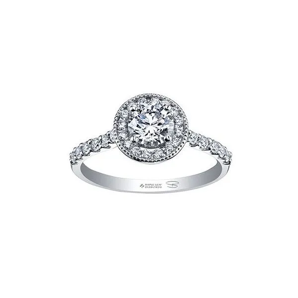 Maple Leaf Canadian Diamond Engagement Ring Victoria Jewellers REGINA, SK