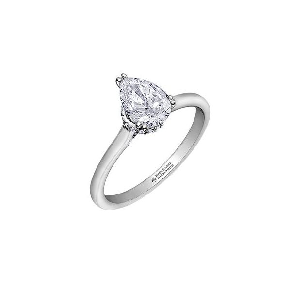 Maple Leaf Canadian Diamond Engagement Ring Victoria Jewellers REGINA, SK