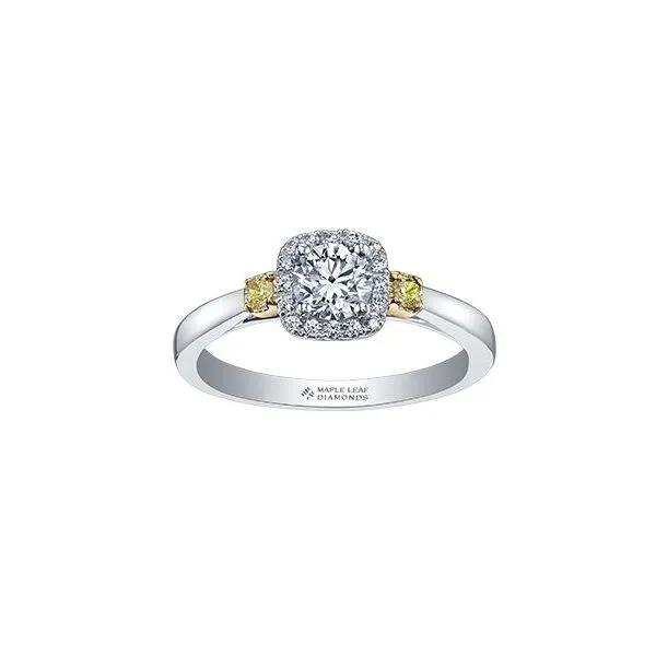 Maple Leaf Canadian Diamond Engagement Ring Victoria Jewellers REGINA, SK