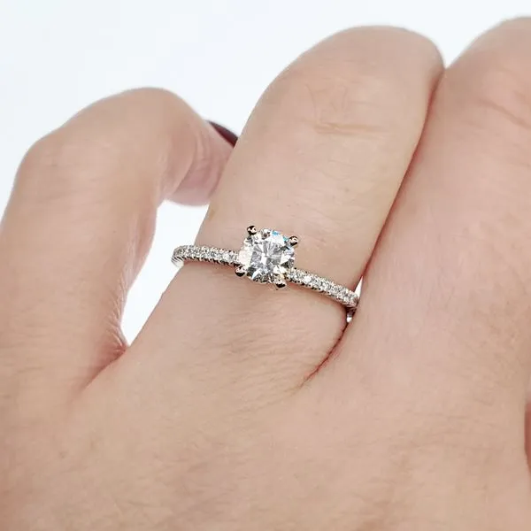 Maple Leaf Canadian Diamond Engagement Ring Victoria Jewellers REGINA, SK