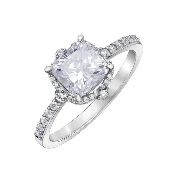 1.52ct Cushion Cut Maple Leaf Canadian Diamond Ring Victoria Jewellers REGINA, SK