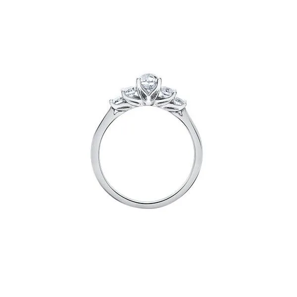 0.71ct Pear Cut Maple Leaf Canadian Diamond Ring Image 2 Victoria Jewellers REGINA, SK