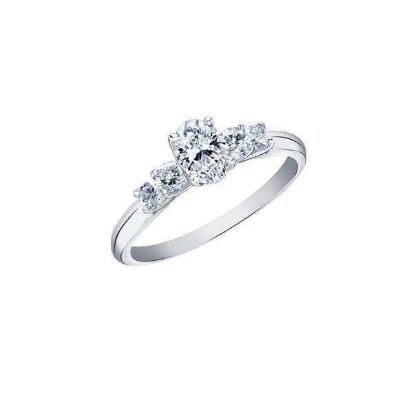 0.70ct Oval Maple Leaf Canadian Diamond Ring Image 2 Victoria Jewellers REGINA, SK