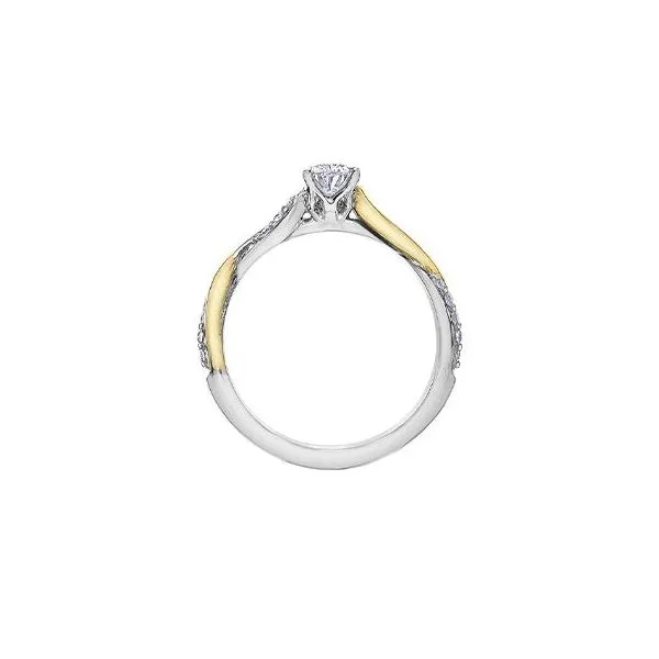0.50ct Pear Cut Maple Leaf Canadian Diamond Ring Image 3 Victoria Jewellers REGINA, SK