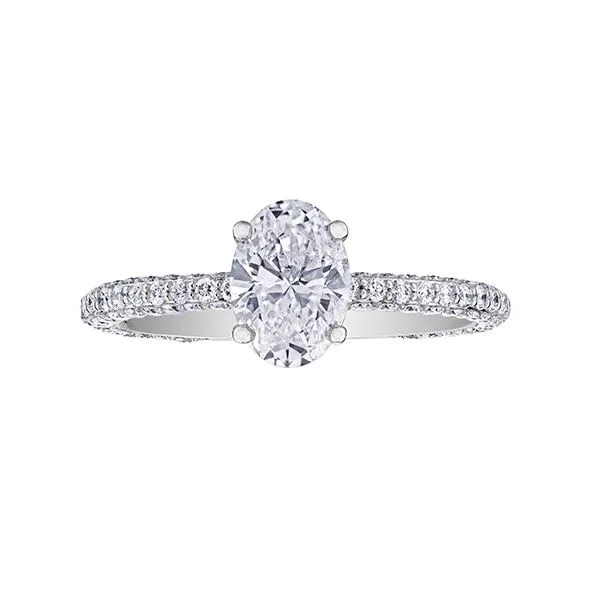1.03ct Oval Maple Leaf Canadian Diamond Ring Image 3 Victoria Jewellers REGINA, SK