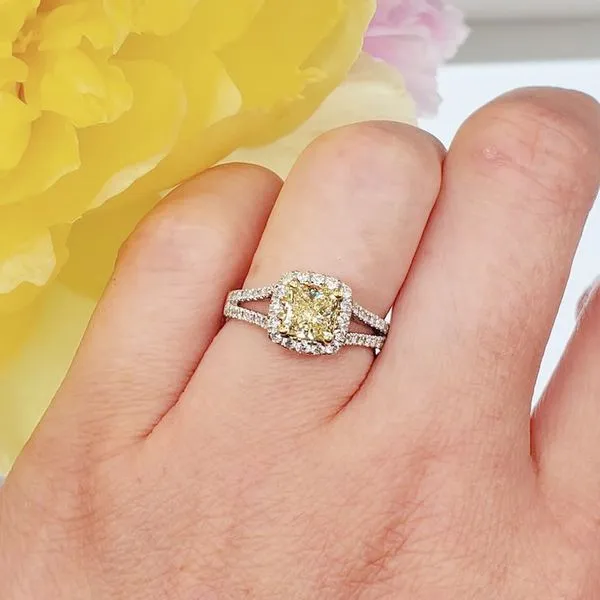 Natural Fancy Yellow Diamond Ring Image 3 Victoria Jewellers REGINA, SK