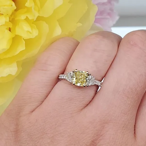 Natural Fancy Yellow Diamond Ring Image 3 Victoria Jewellers REGINA, SK