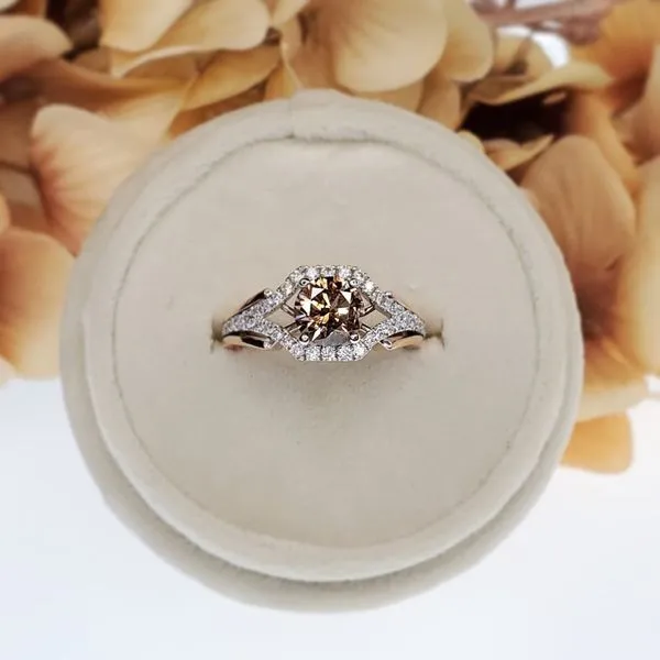 Natural Fancy Orange-Brown Diamond Ring Image 2 Victoria Jewellers REGINA, SK