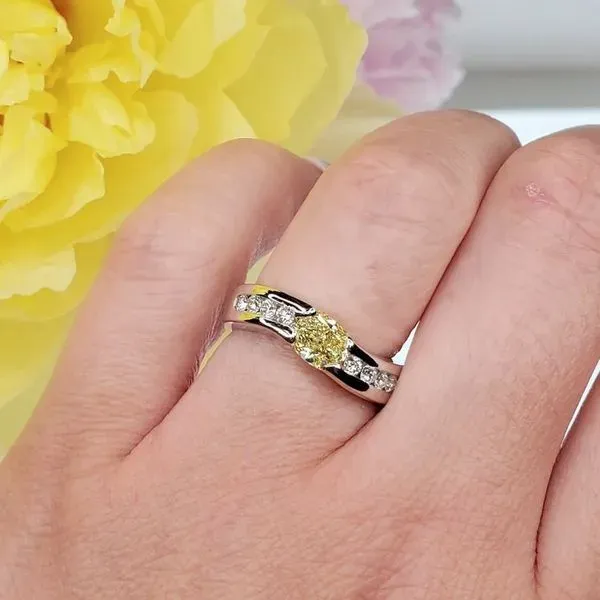 Natural Fancy Yellow Diamond Ring Image 2 Victoria Jewellers REGINA, SK