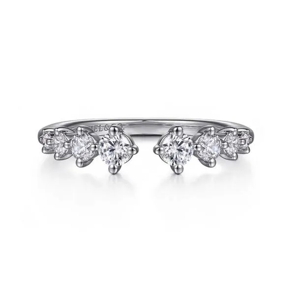 Gabriel & Co Split Diamond Band Image 3 Victoria Jewellers REGINA, SK