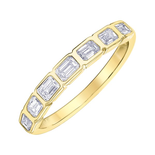 Emerald Cut Diamond Band Image 2 Victoria Jewellers REGINA, SK