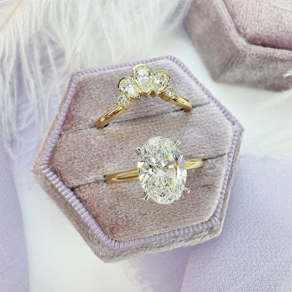 14Kt Yellow Gold Lab Grown Diamond Band Image 4 Victoria Jewellers REGINA, SK