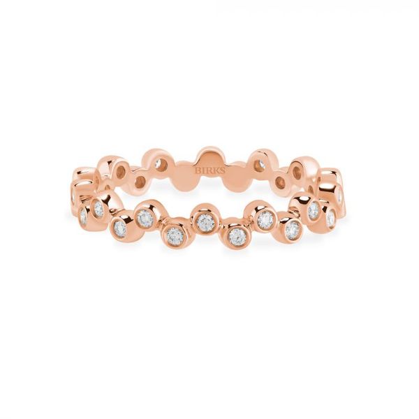 BIRKS Iconic Stackable Rose Gold and Diamond Splash Ring Victoria Jewellers REGINA, SK