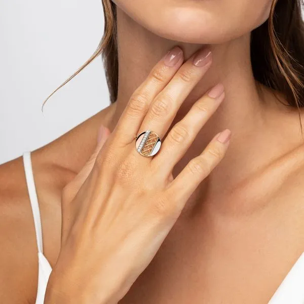 BIRKS Dare to Dream Tri-Gold Diamond Circle Ring Image 2 Victoria Jewellers REGINA, SK
