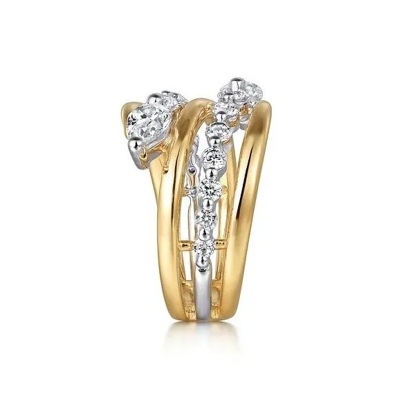 Gabriel & Co Bypass Diamond Ring Image 3 Victoria Jewellers REGINA, SK
