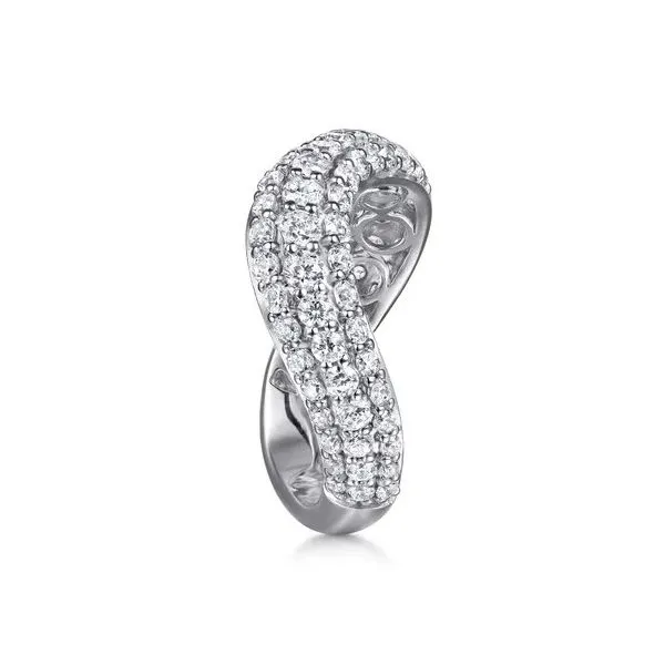 Gabriel & Co Diamond Wave Stackable Ring Image 2 Victoria Jewellers REGINA, SK