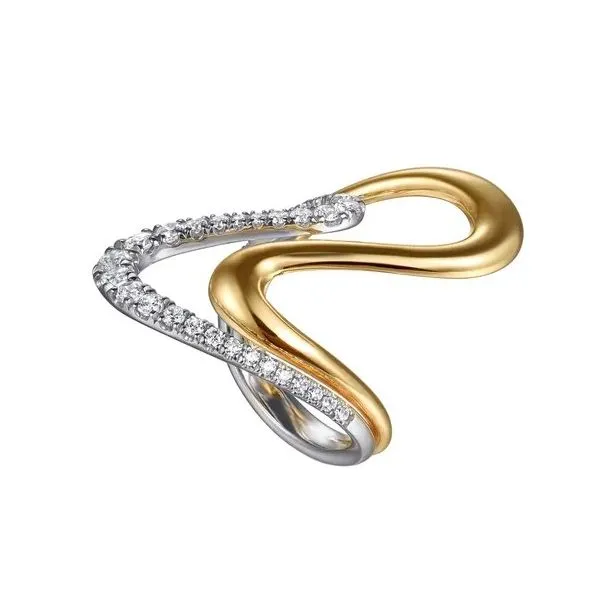 Gabriel & Co Diamond Twist Ring Image 2 Victoria Jewellers REGINA, SK