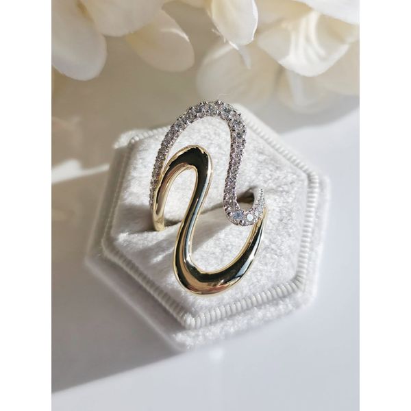 Gabriel & Co Diamond Twist Ring Image 4 Victoria Jewellers REGINA, SK